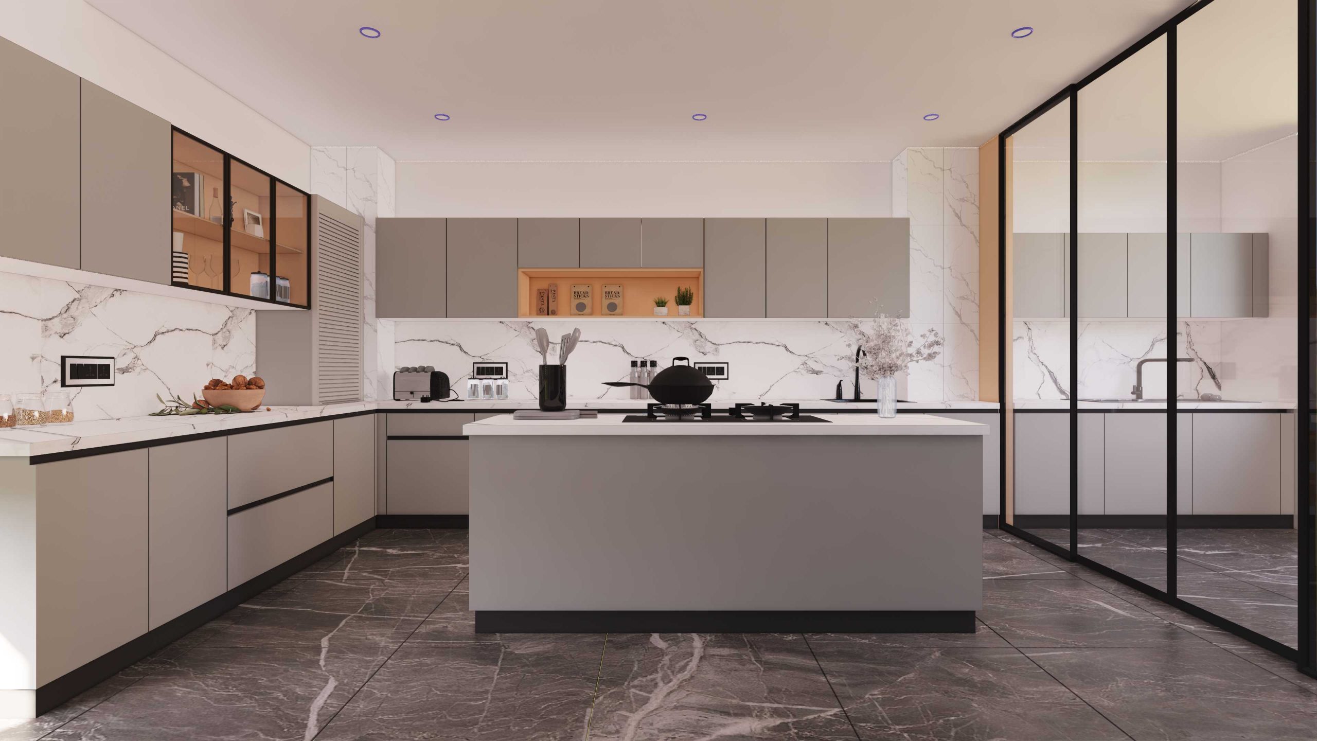 thermo laminate white kitchen